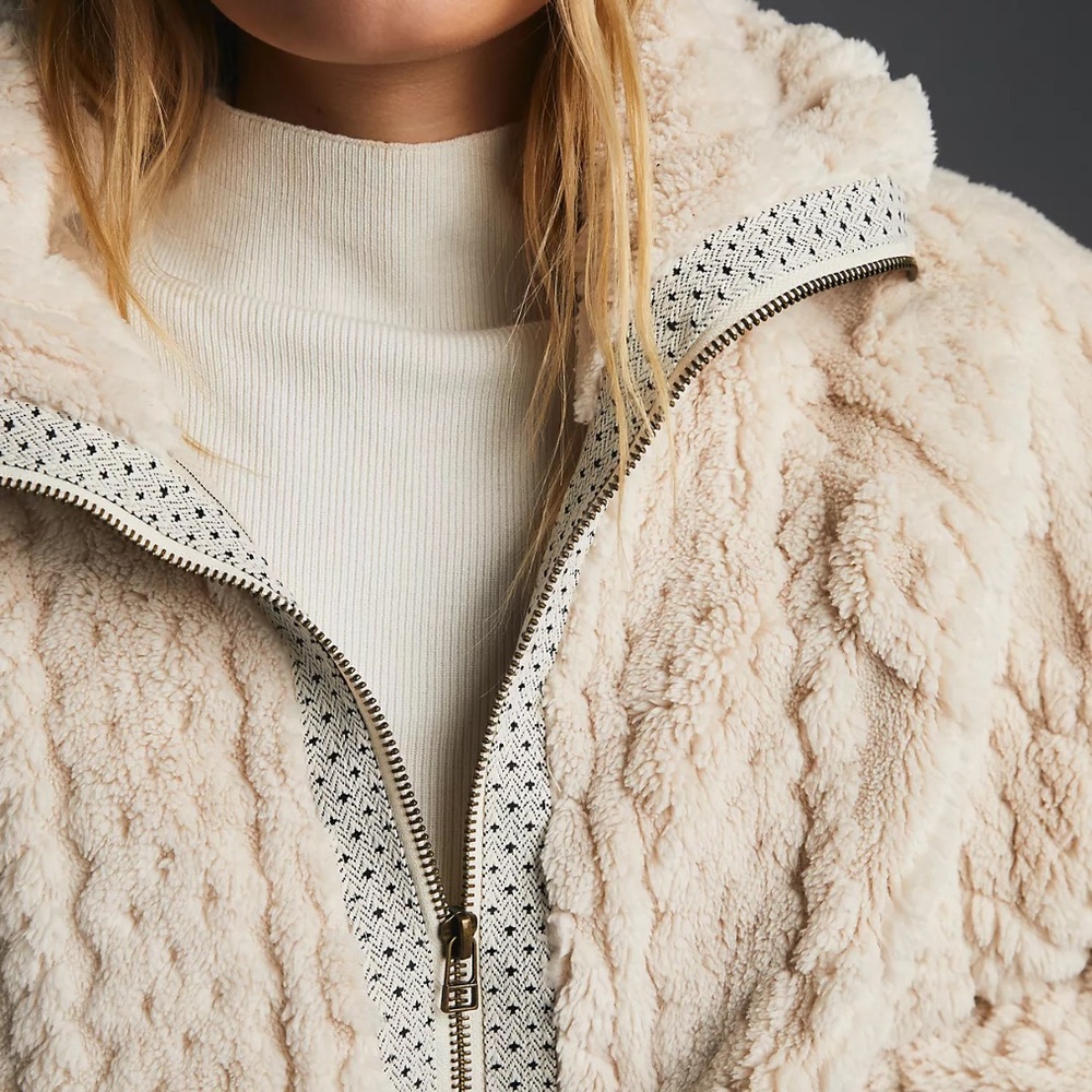anthropologie | pilcro cable fuzzy jacket - Picture 3 of 5